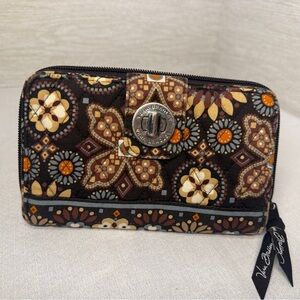 Vera Bradley Brown Floral Wallet